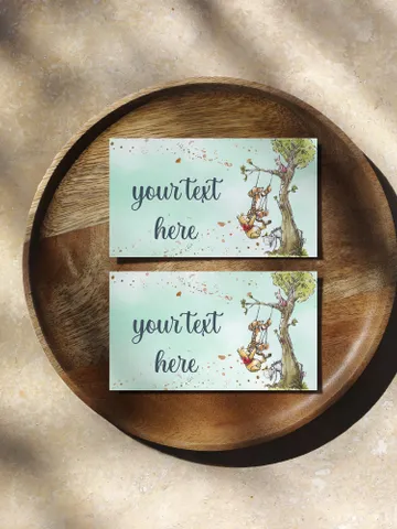 Editable Food Label Hundred Acre Wood First Birthday party food label; Winnie the Pooh Party; Classic Pooh Party Birthday ; wp5