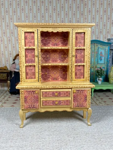 Dollhouse Sideboard. Doll Wardrobe. 1:12 Scale. Handcrafted. Dollhouse Furniture.