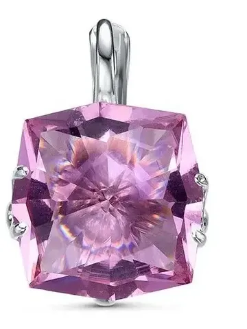 Women's earrings silver 925 with large tourmaline $155.00