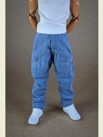 Hip-hop jeans for 12-inch fashion male doll $48.00