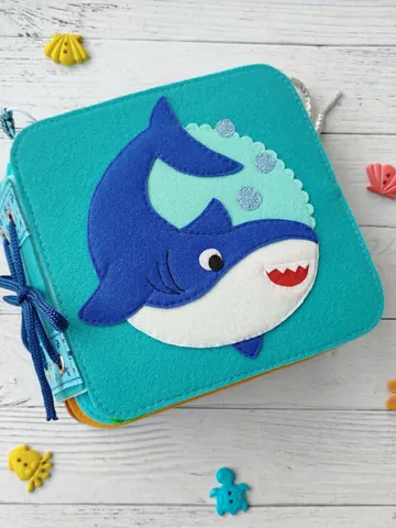 Sea Animals Quiet book pattern PDF & Tutorial, Felt book pattern svg, DYI Quiet book ideas, Sensory toys, Pdf felt sewing pattern toddler $20.78