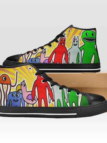 Garten of BanBan Shoes, High-Top Sneakers, Handmade Footwear $59.97