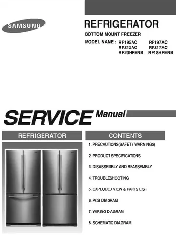 SAMSUNG RF18HFENBSR RF20HFENB Service/Repair Manual