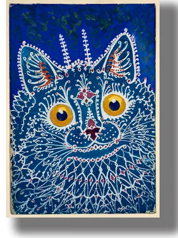 A cat in gothic style. Unusual hallucinogenic artwork. $21.00