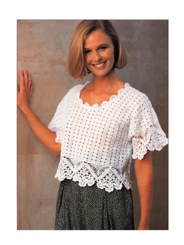 Crochet top, top pattern, lace crochet pattern top pdf $6.68