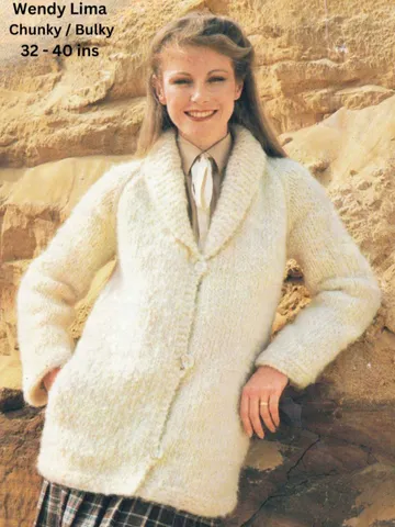 Cardigan women knitting pattern chunky bulky yarn Coat knitting pattern long women cardigan pdf instant download $6.68