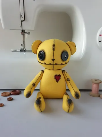 Handmade Bear Doll – Yellow $63.00