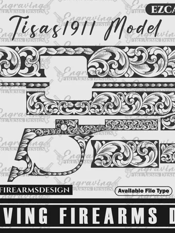 Engraving Firearms Design Tisas1911 Scroll Design $59.99