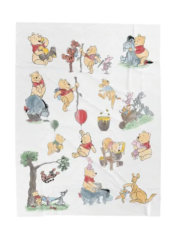 Winnie the Pooh Cozy Plush Blanket; Winnie the Pooh Baby Blanket; Hundred Acre Wood Blanket Gift for baby; $61.69