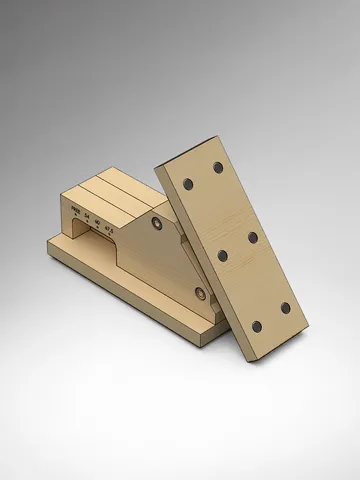 Adjustable Hand Saw Guide (PDF plan, dxf,svg) $3.00