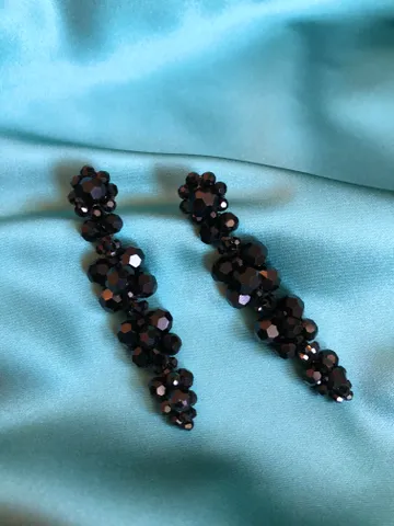 Cluster Drip Beaded Earrings $115.00
