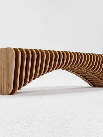 Digital Template Cnc Router Files Cnc Parametric Bench Files for Wood Laser Cut Pattern $6.50