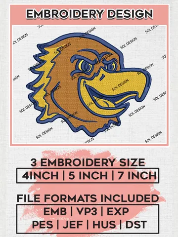 Marquette Golden Eagles Mascot Embroidery Designs, NCAA Logo Embroidery Files, NCAA Marquette Golden Logo, NCAA Embroidery Designs, Machine Embroidery Designs, Digital Download $6.99