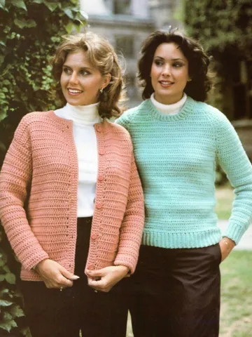 Crochet sweater pattern, easy women ladies sweater, classic sweater cardigan pattern, pdf instant download $6.68