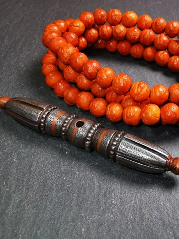 Gandhanra Vintage Tibetan Ritual Implement - Nine-Pronged Vajra Dorje - Made of Cold Iron - 30 Years $69.99