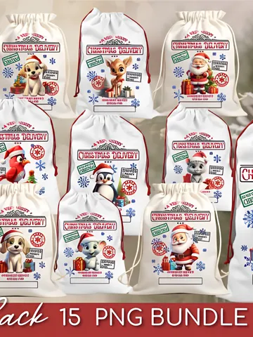 Santa Sack Sublimation Bundle
