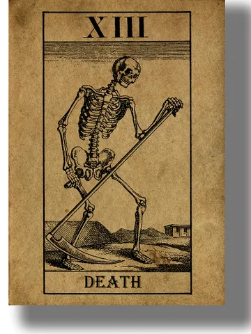 Death tarot card poster. $21.00