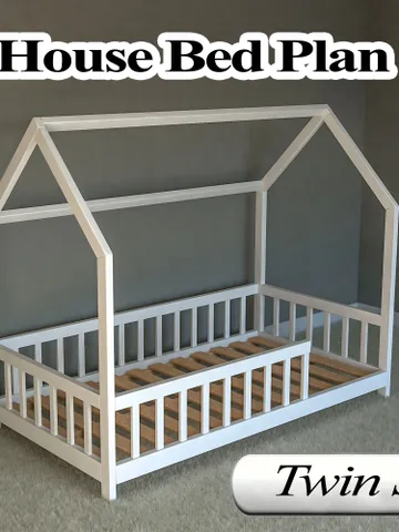 Montessori Bed Plan, Twin Size, DIY, PDF $14.95