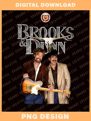 90s Brooks & Dunn Singer Bootleg T-shirt PNG, 90s Bootleg Template, Graphic Brooks & Dunn PNG Files, Custom Bootleg Music Tee, 300 Dpi Digital Download