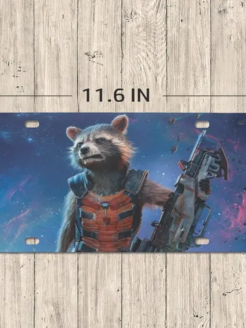 Rocket Raccoon License Plate $24.97